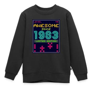 Génial depuis 1983 édition limitée - Sweat Premium enfant bio - noir - Devant - AI Model Kid Female (0cm)