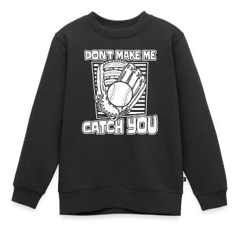 Receveur de balle molle - Sweat Premium enfant bio - noir - Devant - AI Model Kid Female (0cm)