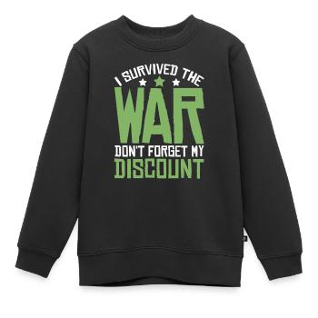 Pension de retraité drôle N’oubliez pas ma réduction - Sweat Premium enfant bio - noir - Devant - AI Model Kid Female (0cm)