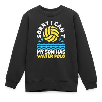 Tut mir leid, dass ich nicht kann, mein Sohn hat - Kinder Premium Organic Sweatshirt - Schwarz - Vorne - AI Model Kid Female (0cm)