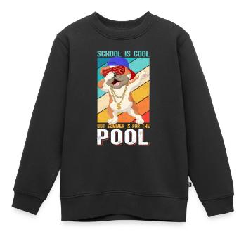 Sommerferien Schüler Ferien Schule Geschenk - Kinder Premium Organic Sweatshirt - Schwarz - Vorne - AI Model Kid Female (0cm)