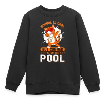Sommerferien Schüler Schule Ferien Geschenk - Kinder Premium Organic Sweatshirt - Schwarz - Vorne - AI Model Kid Female (0cm)