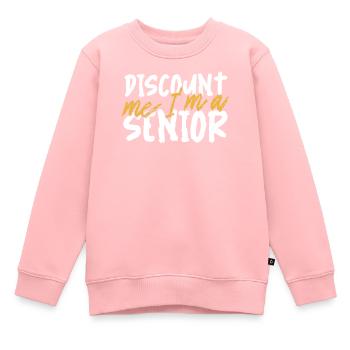 Rentner Rente Senior - Kinder Premium Organic Sweatshirt - Rosa - Vorne - AI Model Kid Female (0cm)