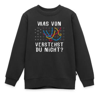 Was Von Verstehst Du Nicht Modular Synthesizer - Kinder Premium Organic Sweatshirt - Schwarz - Vorne - AI Model Kid Female (0cm)