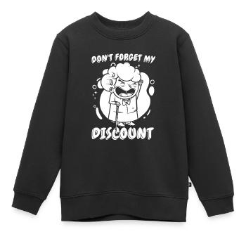 Pension de retraité drôle N’oubliez pas ma réduction - Sweat Premium enfant bio - noir - Devant - AI Model Kid Female (0cm)