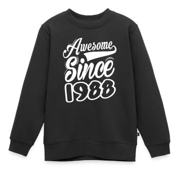 Awesome Since 1988 - Kinder Premium Organic Sweatshirt - Schwarz - Vorne - AI Model Kid Female (0cm)