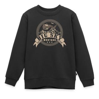 Big Sky Montana-souvenir - Kinder Premium Organic Sweatshirt - Schwarz - Vorne - AI Model Kid Female (0cm)