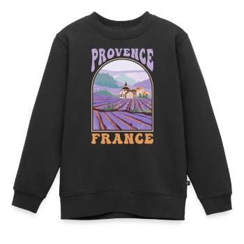 Provence Frankreich Souvenir - Kinder Premium Organic Sweatshirt - Schwarz - Vorne - AI Model Kid Female (0cm)