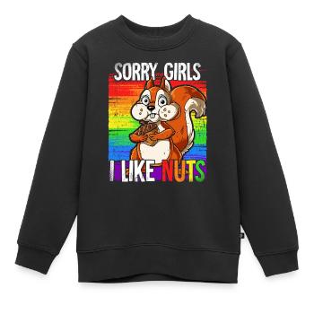 Fierté LGBTQ Christopher Street Day Costume Fierté - Sweat Premium enfant bio - noir - Devant - AI Model Kid Female (0cm)