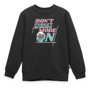 Pension de retraité N’oubliez pas ma réduction - Sweat Premium enfant bio - noir - Devant - AI Model Kid Female (0cm)