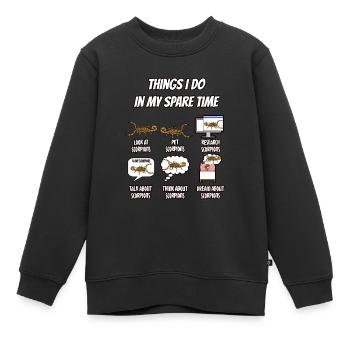 Scorpion - Kinder Premium Organic Sweatshirt - Schwarz - Vorne - AI Model Kid Female (0cm)
