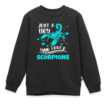 Scorpion - Kinder Premium Organic Sweatshirt - Schwarz - Vorne - AI Model Kid Female (0cm)