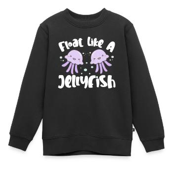 Quallen Qualle Ozean Meeresbewohner Motiv - Kinder Premium Organic Sweatshirt - Schwarz - Vorne - AI Model Kid Female (0cm)