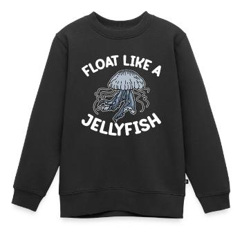 Quallen Qualle Ozean Meeresbewohner Motiv - Kinder Premium Organic Sweatshirt - Schwarz - Vorne - AI Model Kid Female (0cm)