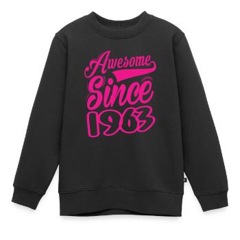 Awesome Since 1963 - Kinder Premium Organic Sweatshirt - Schwarz - Vorne - AI Model Kid Female (0cm)