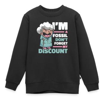 Humeur Pension des retraités - Sweat Premium enfant bio - noir - Devant - AI Model Kid Female (0cm)