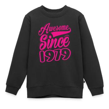 Awesome Since 1979 - Kinder Premium Organic Sweatshirt - Schwarz - Vorne - AI Model Kid Female (0cm)