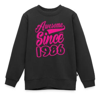 Awesome Since 1986 - Kinder Premium Organic Sweatshirt - Schwarz - Vorne - AI Model Kid Female (0cm)