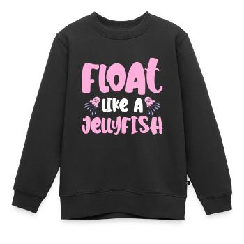Quallen Qualle Ozean Meeresbewohner Motiv - Kinder Premium Organic Sweatshirt - Schwarz - Vorne - AI Model Kid Female (0cm)