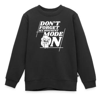 Pension de retraité drôle N’oubliez pas ma réduction - Sweat Premium enfant bio - noir - Devant - AI Model Kid Female (0cm)