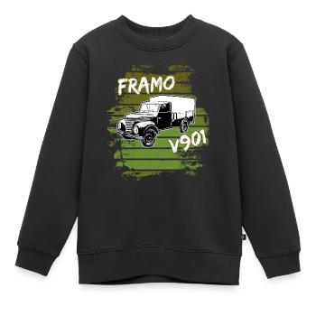 Framo pritsche Transporter Lkw DDR IFA Oldtimer - Kinder Premium Organic Sweatshirt - Schwarz - Vorne - AI Model Kid Female (0cm)