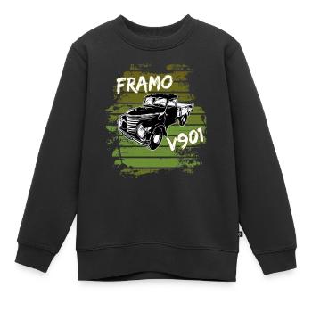 Framo pritsche Transporter Lkw DDR IFA Oldtimer - Kinder Premium Organic Sweatshirt - Schwarz - Vorne - AI Model Kid Female (0cm)