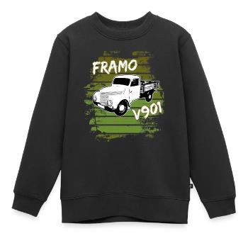 Framo pritsche Transporter Lkw DDR IFA Oldtimer - Kinder Premium Organic Sweatshirt - Schwarz - Vorne - AI Model Kid Female (0cm)