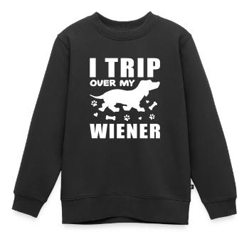 Dachshund Geschenk Dixie Wiener Doxie Dackel - Kinder Premium Organic Sweatshirt - Schwarz - Vorne - AI Model Kid Female (0cm)