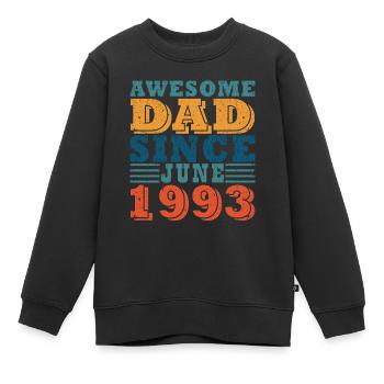 Juni 1993 Juni Geburtstagsgeschenk Juni 1993 - Kinder Premium Organic Sweatshirt - Schwarz - Vorne - AI Model Kid Female (0cm)