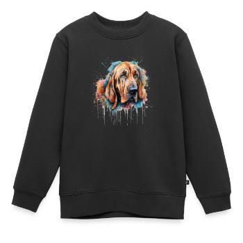 Bloodhound - Kinder Premium Organic Sweatshirt - Schwarz - Vorne - AI Model Kid Female (0cm)