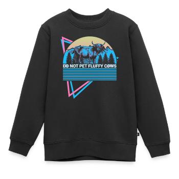 National Park Retro - Kinder Premium Organic Sweatshirt - Schwarz - Vorne - AI Model Kid Female (0cm)