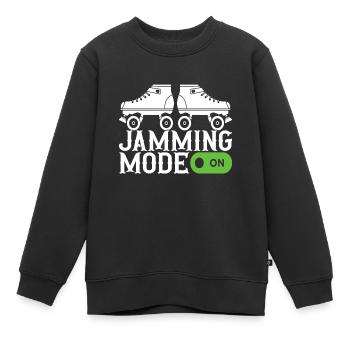 Roller Derby - Kinder Premium Organic Sweatshirt - Schwarz - Vorne - AI Model Kid Female (0cm)