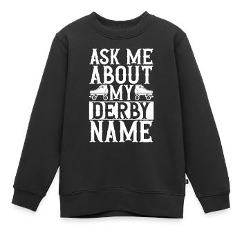 Roller Derby - Kinder Premium Organic Sweatshirt - Schwarz - Vorne - AI Model Kid Female (0cm)