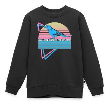 Qualifizierte Quaker Papageienmutter - Kinder Premium Organic Sweatshirt - Schwarz - Vorne - AI Model Kid Female (0cm)