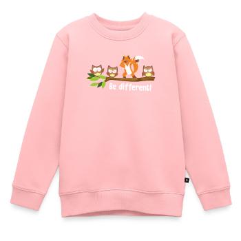 Be Different Fox Be You Autism Awareness Fox - Kinder Premium Organic Sweatshirt - Rosa - Vorne - AI Model Kid Female (0cm)
