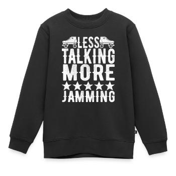 Roller Derby - Kinder Premium Organic Sweatshirt - Schwarz - Vorne - AI Model Kid Female (0cm)