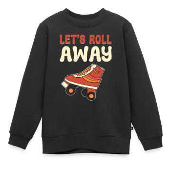 Mignon compagnon de patinoire de patin à roulettes - Sweat Premium enfant bio - noir - Devant - AI Model Kid Female (0cm)