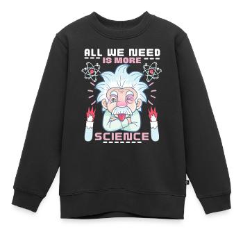 Dicton scientifique, chimie, physique bande dessinée - Sweat Premium enfant bio - noir - Devant - AI Model Kid Female (0cm)