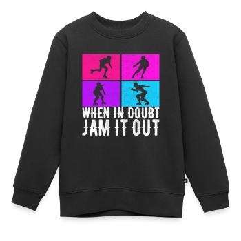 Roller Derby - Kinder Premium Organic Sweatshirt - Schwarz - Vorne - AI Model Kid Female (0cm)