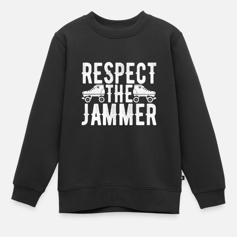 Roller derby - Sweat Premium enfant bio - noir