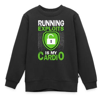Cybersicherheit Hacking IT - Kinder Premium Organic Sweatshirt - Schwarz - Vorne - AI Model Kid Female (0cm)