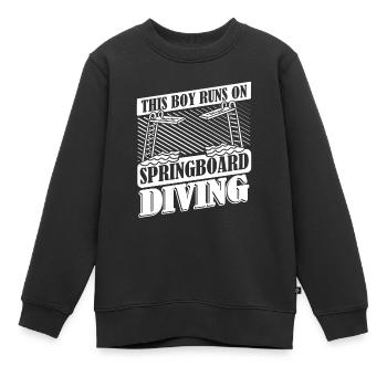 Diving Diving Boy - Kids Premium Organic Sweatshirt - black - Front - AI Model Kid Female (0cm)