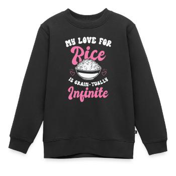 Cuisine asiatique Riz Philippines philippin - Sweat Premium enfant bio - noir - Devant - AI Model Kid Female (0cm)
