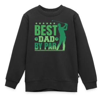 Bester Vater nach Par - Kinder Premium Organic Sweatshirt - Schwarz - Vorne - AI Model Kid Female (0cm)
