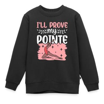 Ich Werde Meine Pointe Unter Beweis Stellen Hobby - Kinder Premium Organic Sweatshirt - Schwarz - Vorne - AI Model Kid Female (0cm)