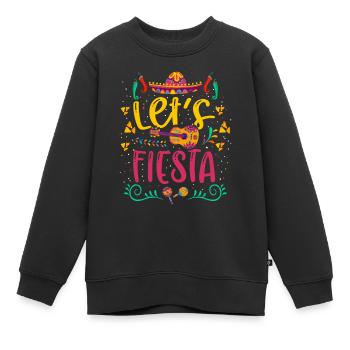 Lets Fiesta - Kinder Premium Organic Sweatshirt - Schwarz - Vorne - AI Model Kid Female (0cm)