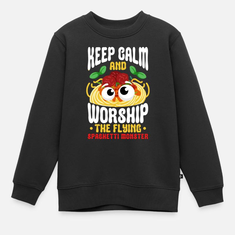 FSM Pastafarian - Kinder Premium Organic Sweatshirt - Schwarz