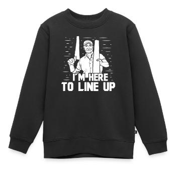 Floor installation - Kids Premium Organic Sweatshirt - black - Front - AI Model Kid Female (0cm)