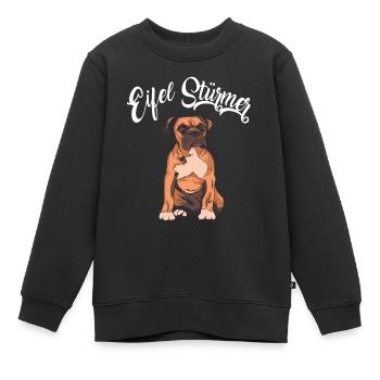 Eifel Stürmer Hund - Kinder Premium Organic Sweatshirt - Schwarz - Vorne - AI Model Kid Female (0cm)