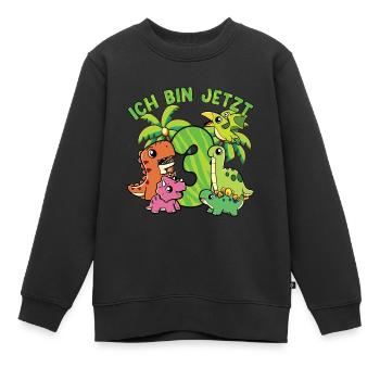 3. Geburtstag Kindergeburtstag Ich Bin Jetzt 3 - Kinder Premium Organic Sweatshirt - Schwarz - Vorne - AI Model Kid Female (0cm)